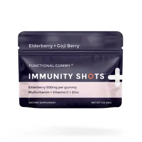 Elderberry & Goji Berry Immunity Shots Gummy Vitamins | 12-Pack