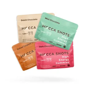 Mocca Shots Energy Gummies with Caffeine | 12-Pack - Variety Box