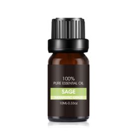 Organic Essential Oils Set Top Sale  Natural Therapeutic Grade Aromatherapy Oil Gift Kit For Diffuser (Option: Sage essential oil)